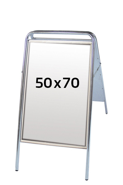 Expo Sign Kundenstopper - 50x70cm - silber